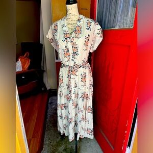 Veronica Beard silk floral dress size 8